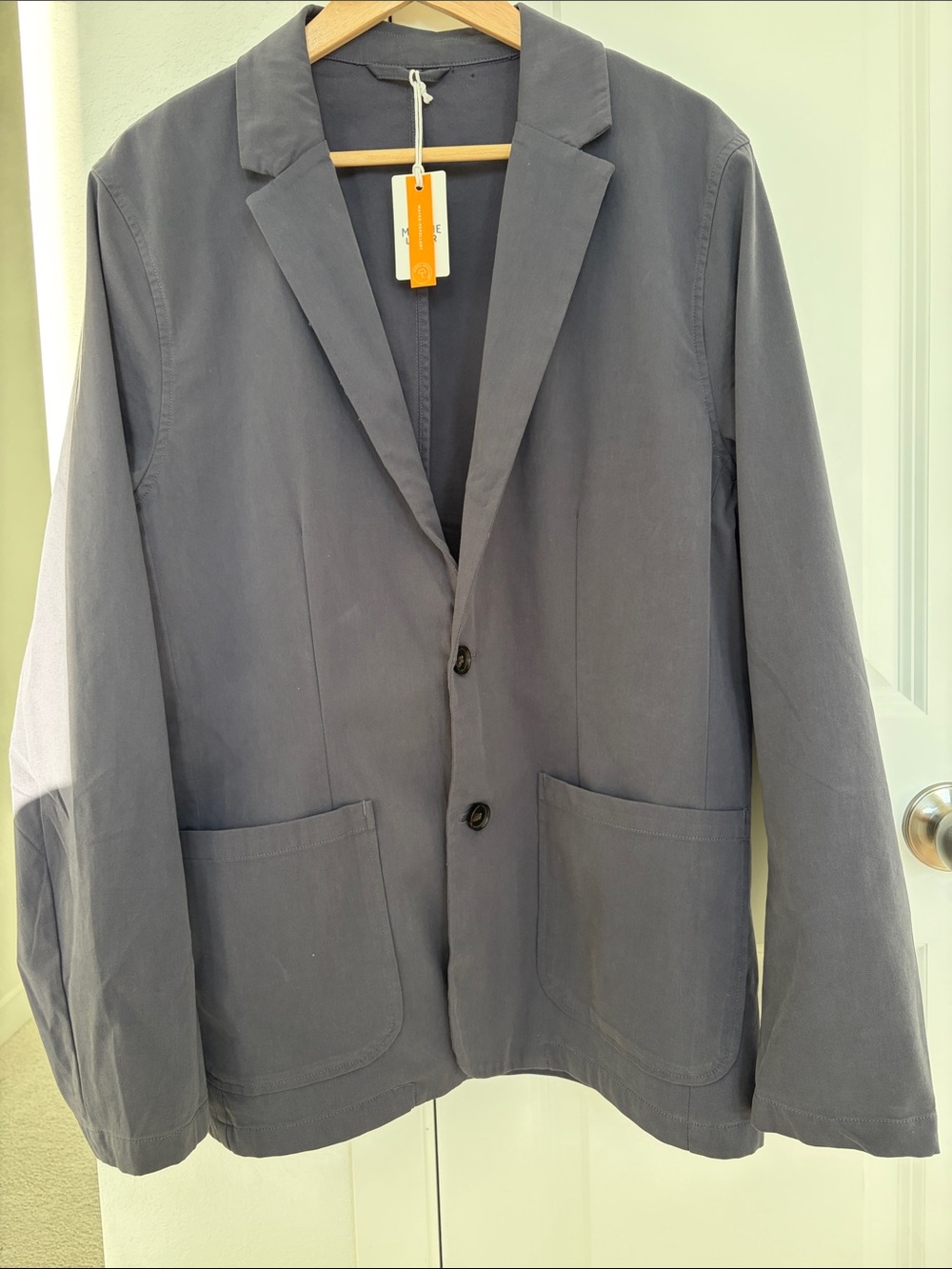 New Men's Gray Casual Blazer - Modern Two-Button Jacket